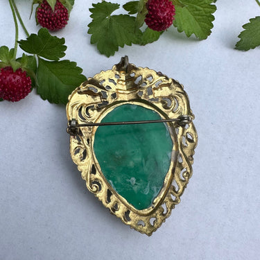 Green and Gold Butterfly Pendant Jewelry Bloomers and Frocks